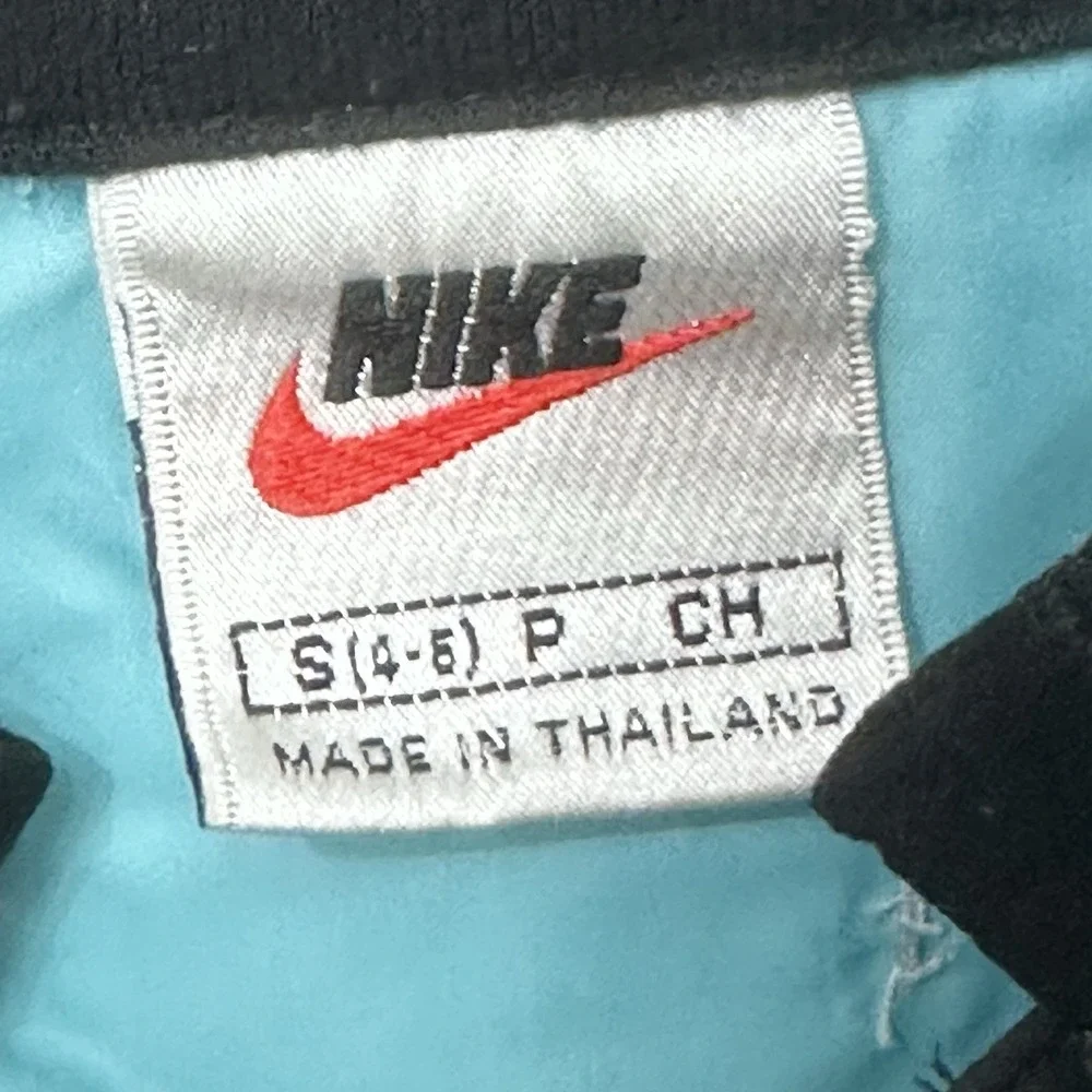 Vintage Nike Running Vest With Clima Fit Technology Black Blue Ladies Small